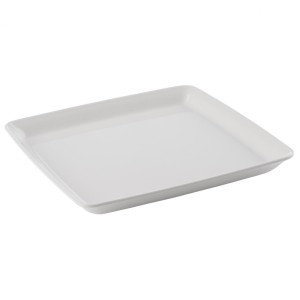 Taca kwadratowa 21,5/21,5 cm biała - melamina